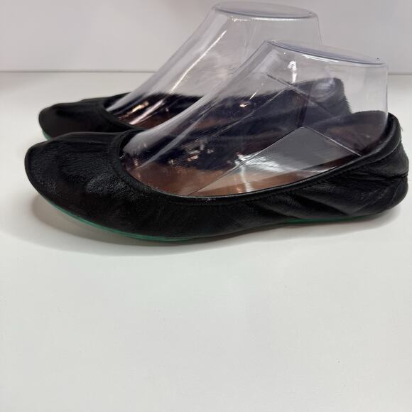 Tieks by Gavrieli Black Leather Foldable Ballet Flats size 8 - Picture 4 of 8
